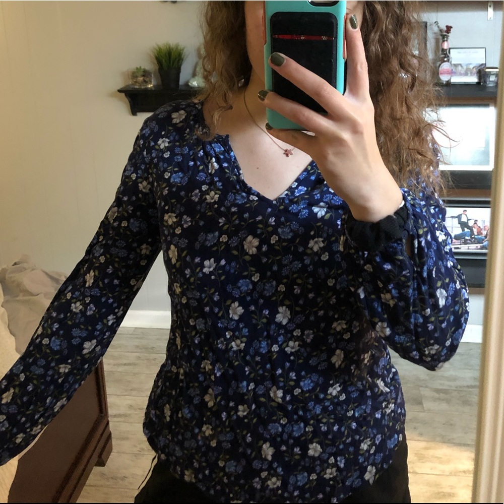cute floral blouse